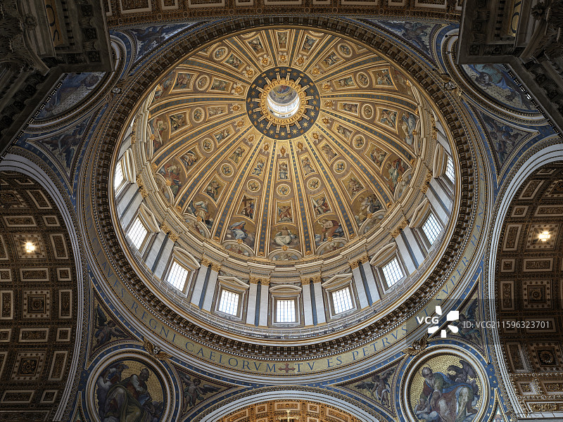 意大利圣彼得教堂穹顶图片素材