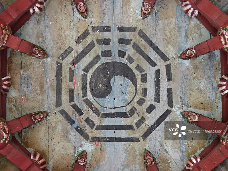 泉州真武殿-道教藻井图片素材