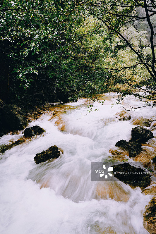 湖北省十堰市九龙瀑图片素材
