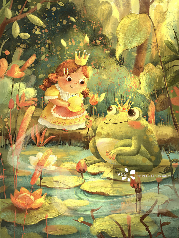 你好青蛙王子图片素材