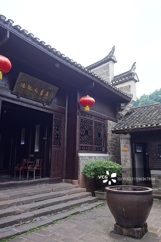 湖南省湘西州凤凰县沱江镇凤凰古城：沈从文故居旧居图片素材