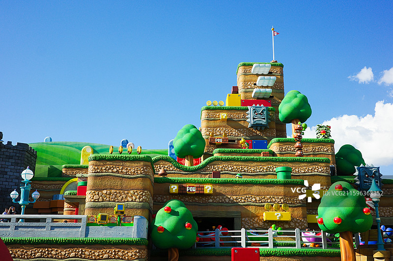 日本大阪环球影城马里奥园区图片素材