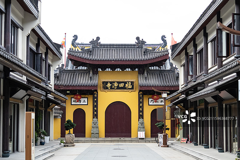 上海泗泾古镇福田净寺图片素材