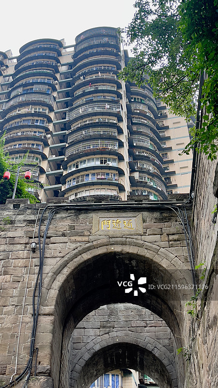 重庆通远门古城墙图片素材