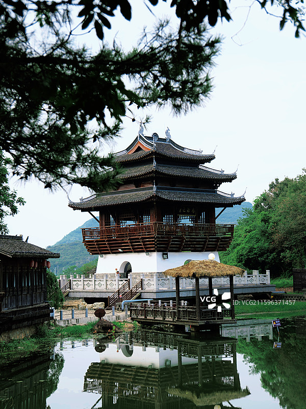 镇江句容千华古村图片素材