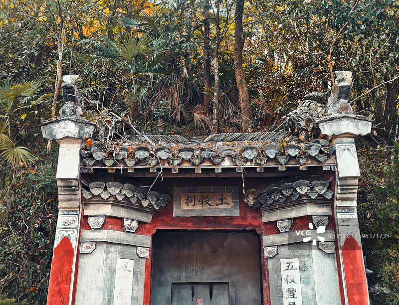 安徽绩溪龙川土地庙图片素材