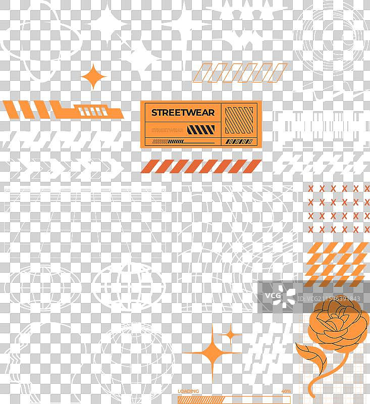 街头服饰图标，世界地球行星元素图片素材