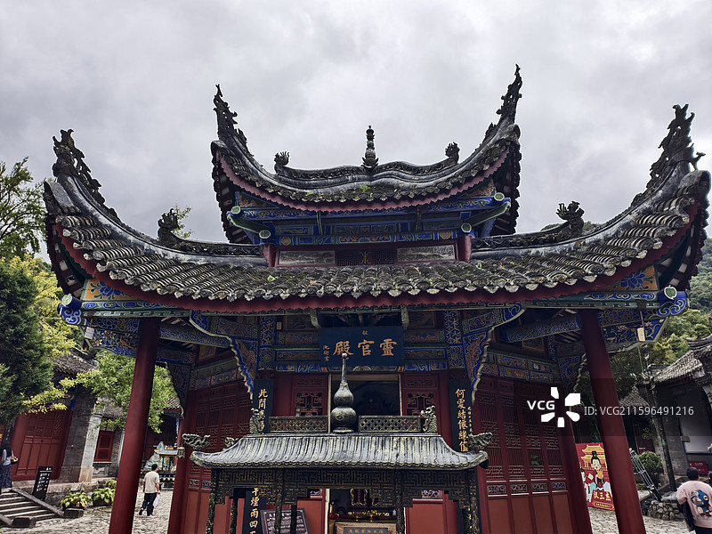 汉中留坝县张良庙图片素材