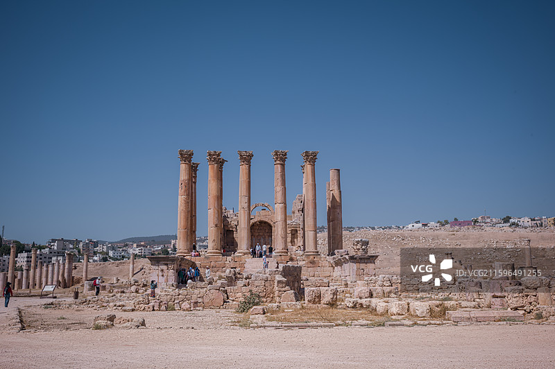 约旦杰拉什古迹图片素材