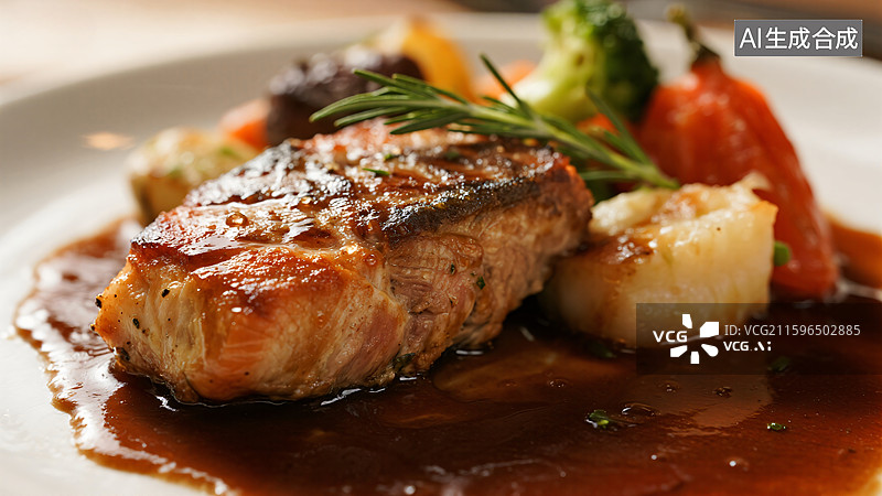 【AI数字艺术】舌尖上的艺术：奢华味蕾盛宴图片素材