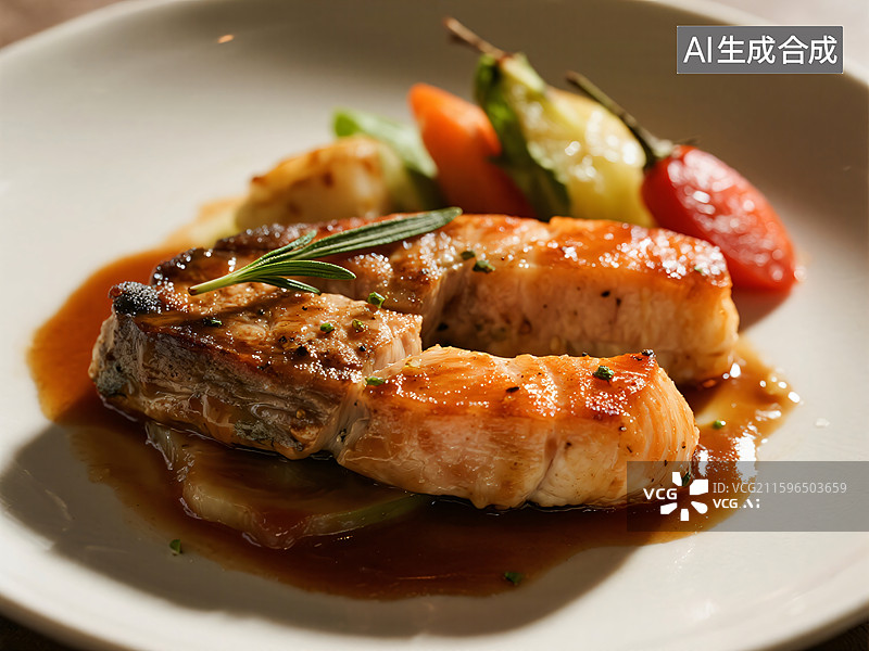 【AI数字艺术】舌尖上的艺术：奢华味蕾盛宴图片素材