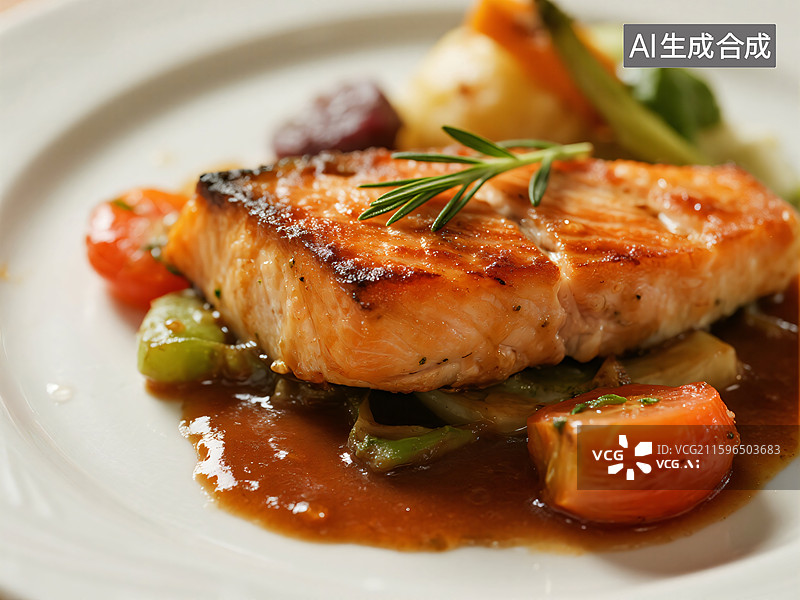 【AI数字艺术】舌尖上的艺术：奢华味蕾盛宴图片素材