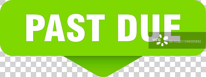 逾期贴纸，透明背景上的逾期标志图片素材