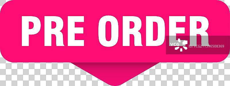 预购贴纸 预购标志 透明图片素材