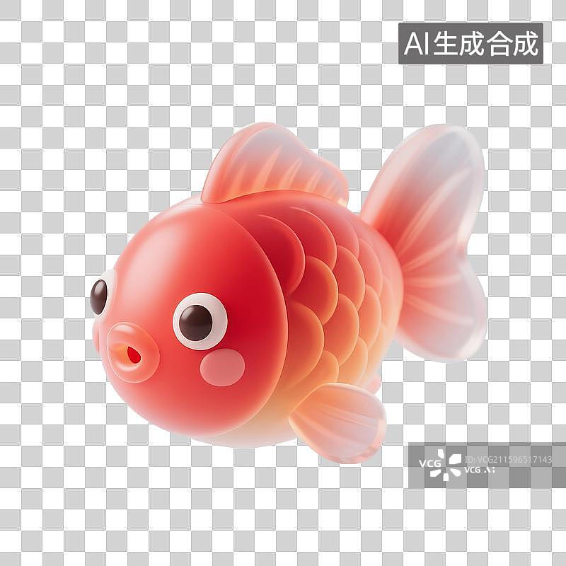 【AI数字艺术】3D渲染，鲤鱼，锦鲤，春节，新年，元宵节，中秋节，国庆节，高考加油，金榜题名，免抠元素图片素材
