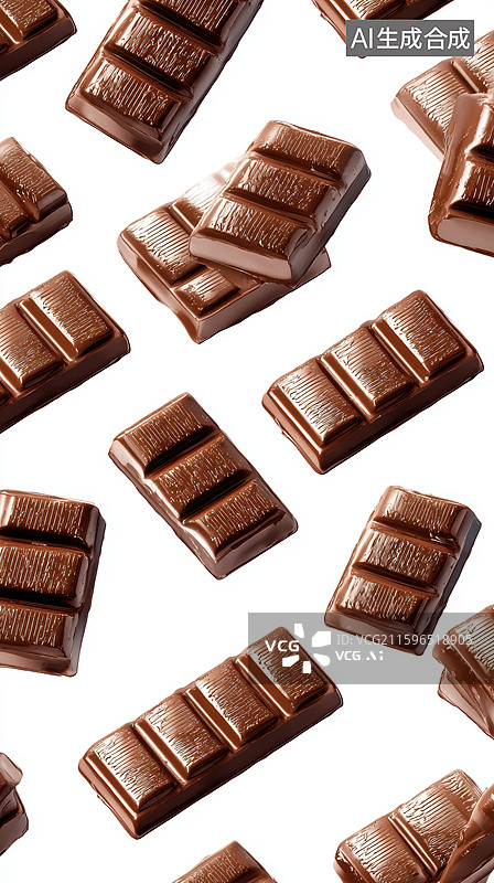 【AI数字艺术】巧克力块排列图案图片素材