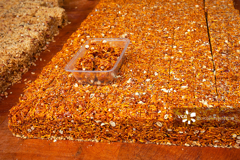 四川自贡仙市古镇特产美食蛋苕酥图片素材