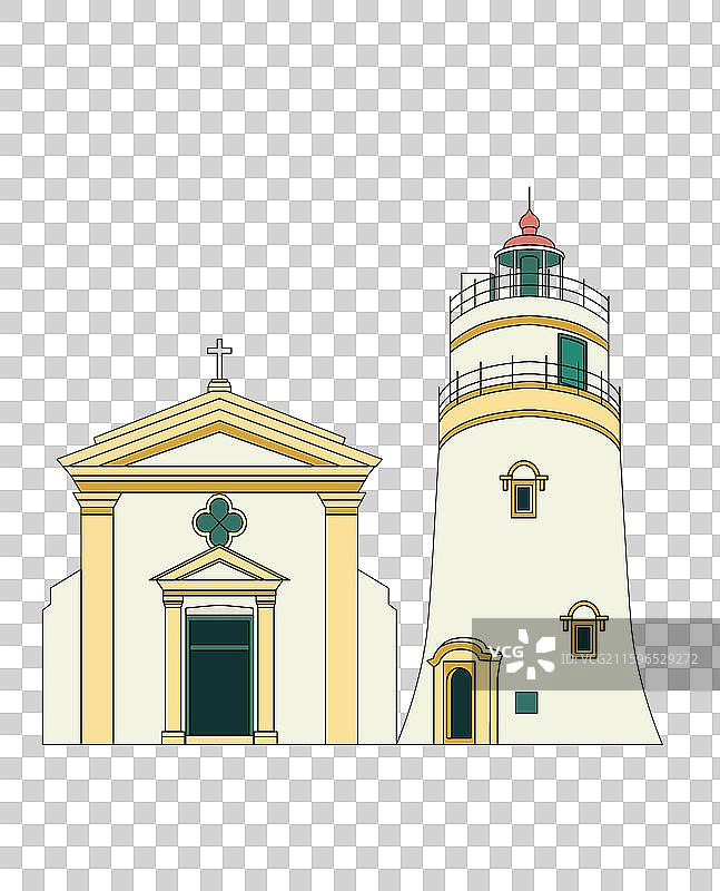 澳门东望洋炮台图片素材