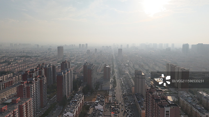 包头城市昆区航拍建筑图片素材