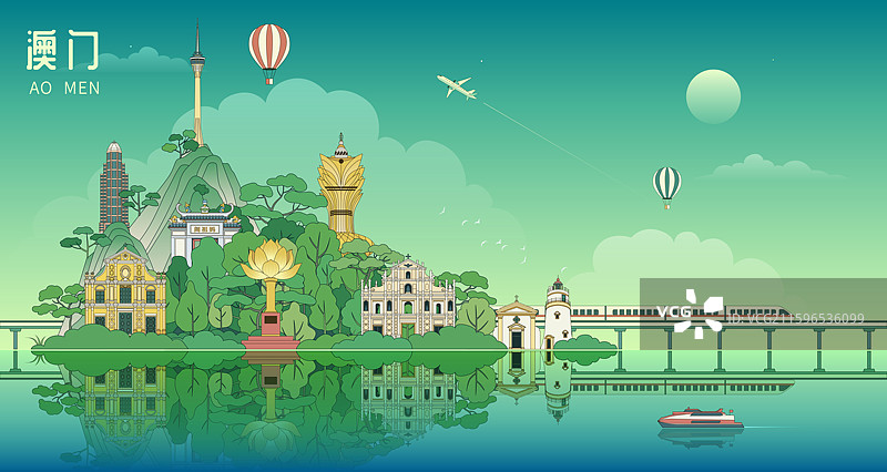 中国澳门城市建筑图片素材