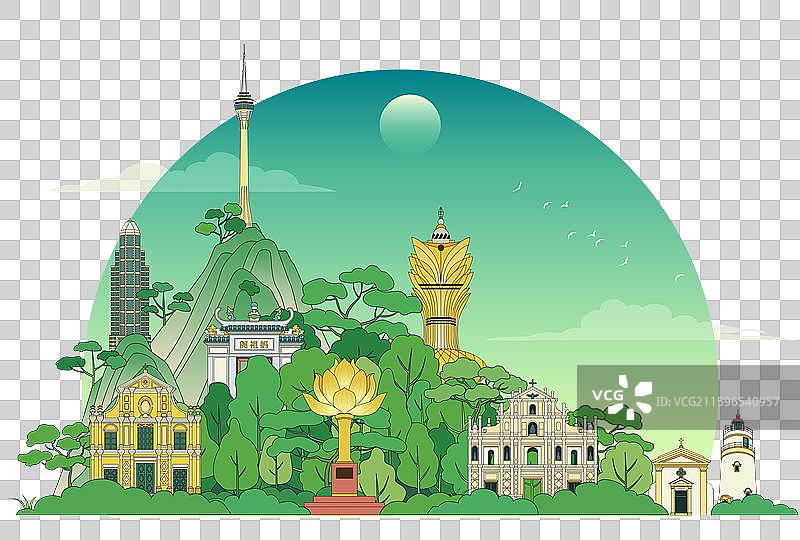 中国澳门城市建筑图片素材