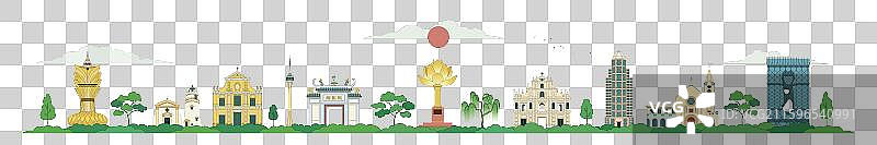 中国澳门城市建筑图片素材