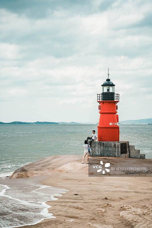 厦门椰风寨海滩图片素材