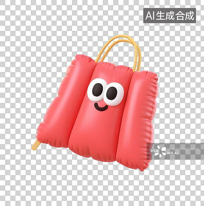 【AI数字艺术】3D可爱拟人膨胀风电商免抠元素图片素材