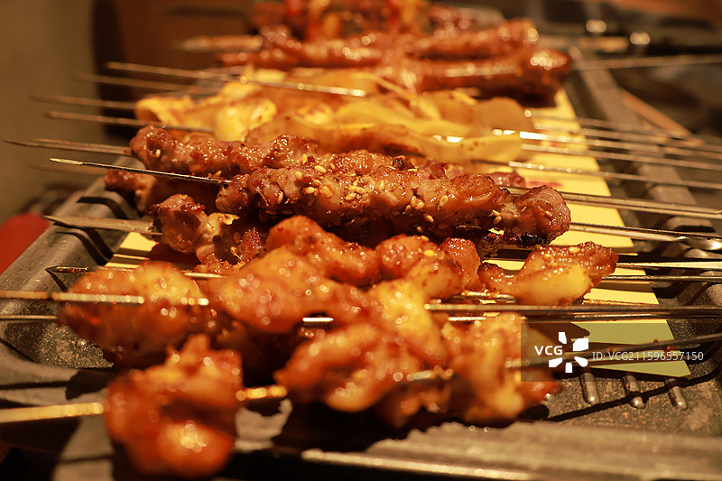 烧烤 羊肉串 烤鸡爪 板筋图片素材