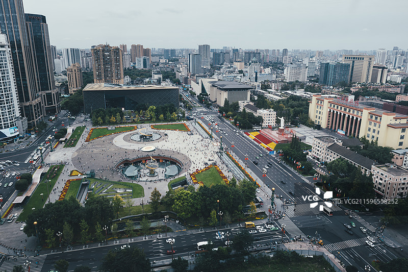 成都天府广场图片素材