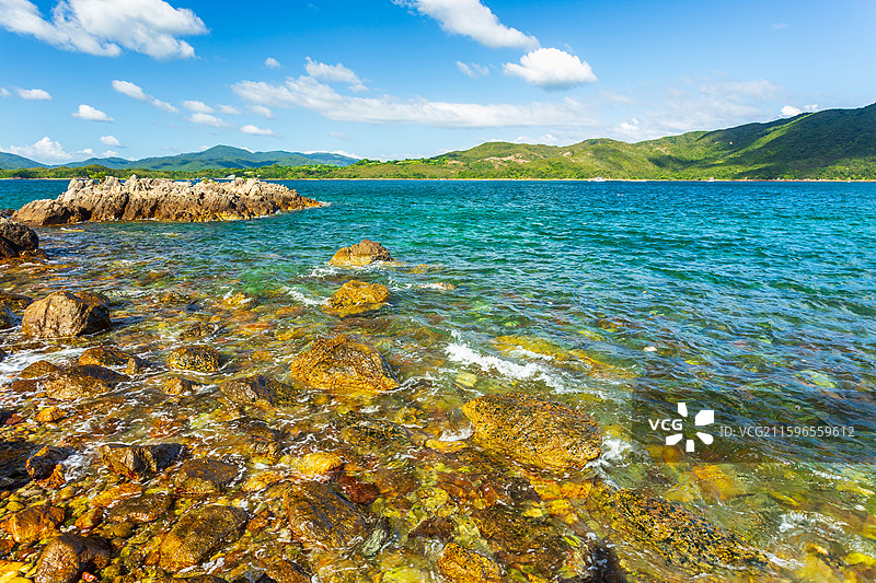 中国香港西贡桥咀洲海滩风光图片素材