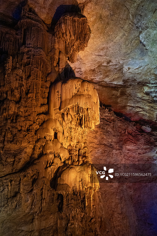 织金洞景点之三级华盖图片素材