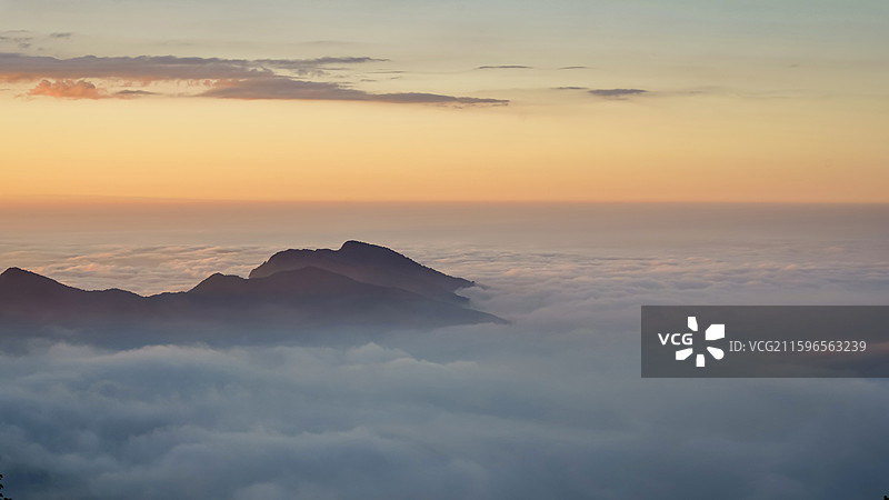台湾新竹雪霸森林公园云海图片素材