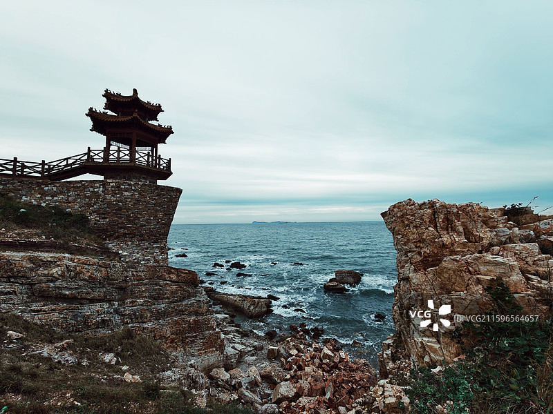 海崖 山东烟台长岛图片素材