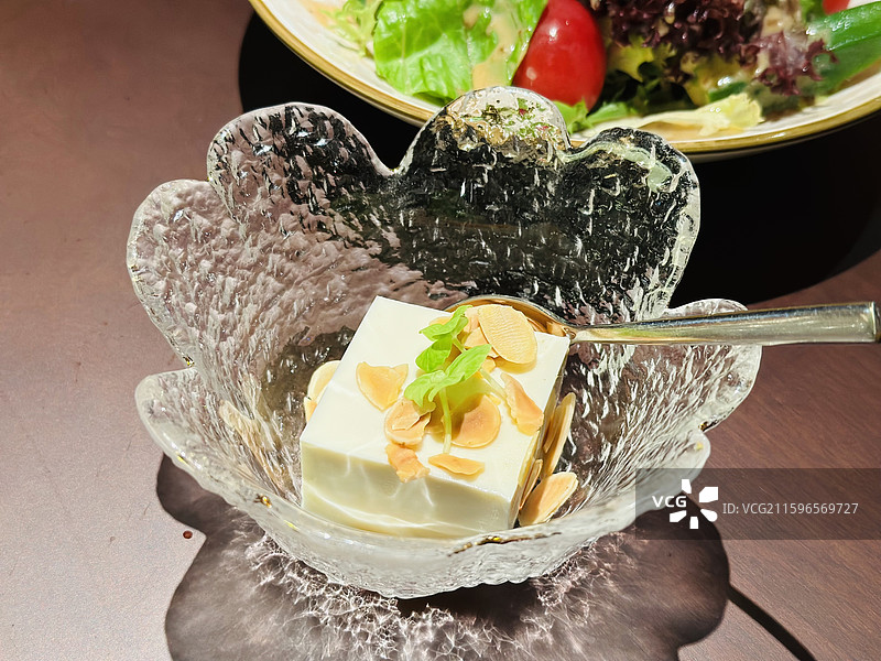 美食甜品杏仁豆腐图片素材