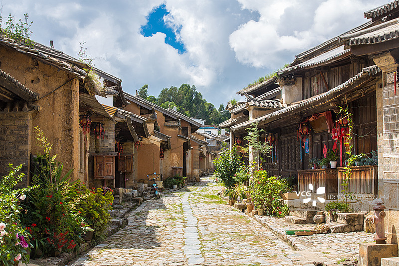 中国云南省大理白族自治州祥云县云南驿景区图片素材