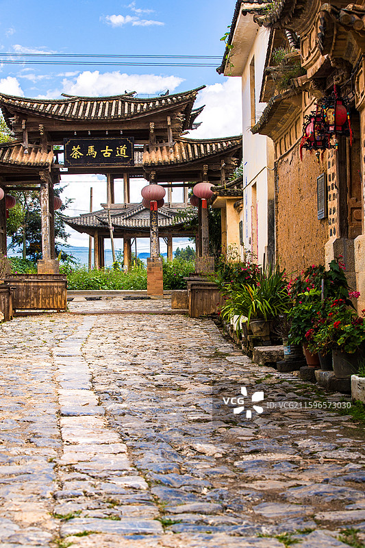 中国云南省大理白族自治州祥云县云南驿景区图片素材