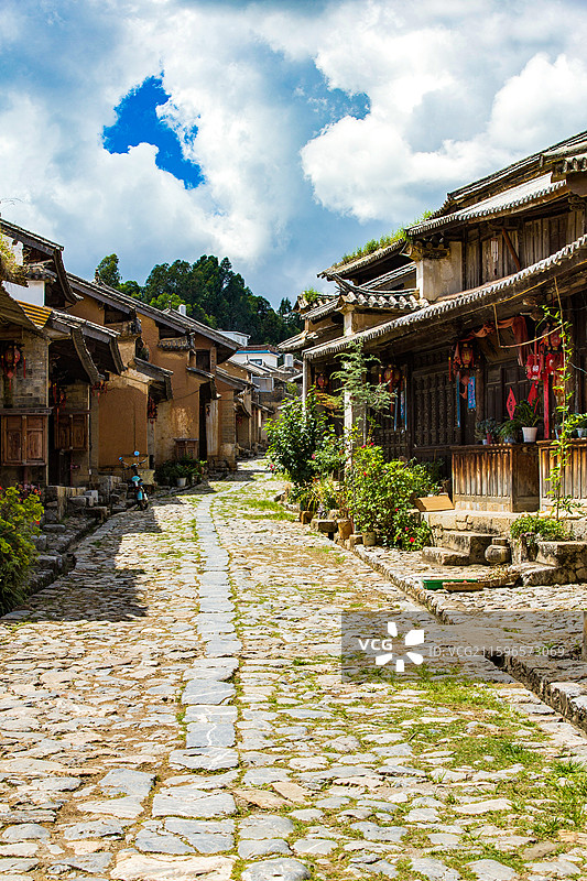 中国云南省大理白族自治州祥云县云南驿景区图片素材