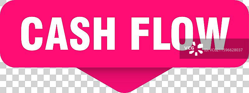 现金流贴纸，透明背景上的现金流标志图片素材