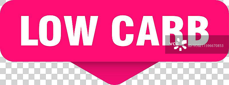 低碳水化合物贴纸，透明背景上的低碳水化合物标识图片素材