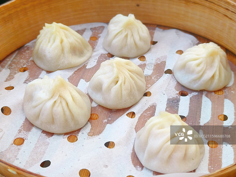 鲜肉小笼包图片素材