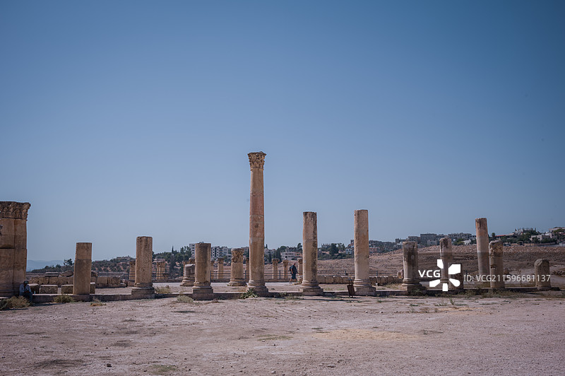 约旦杰拉什废墟图片素材