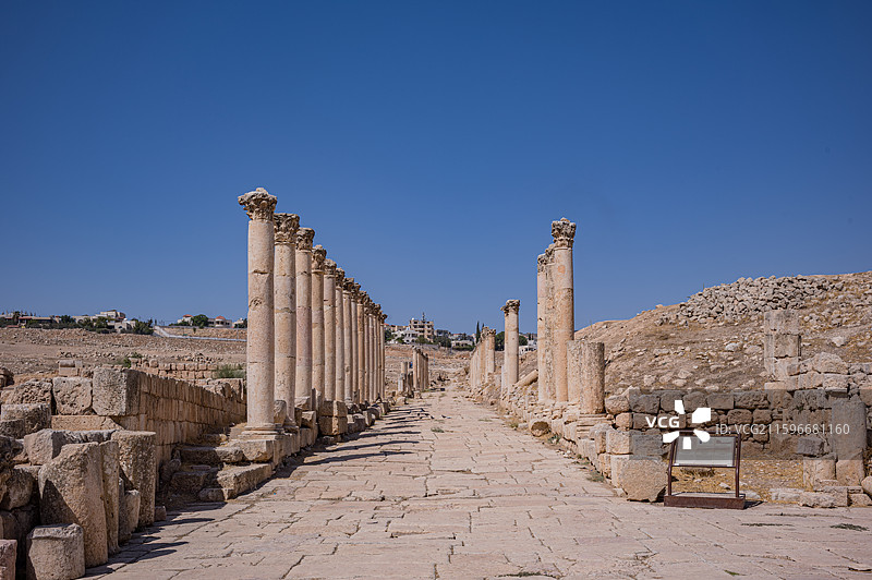 约旦杰拉什废墟图片素材