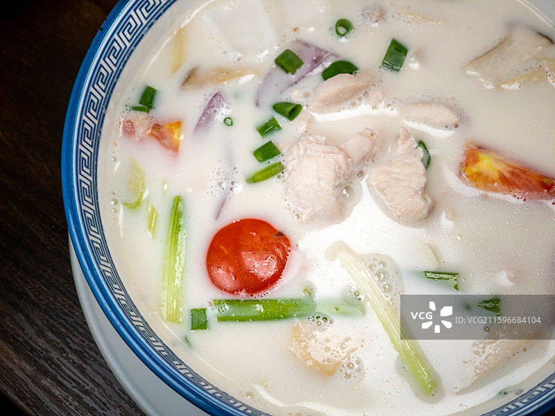 泰式椰奶鸡汤图片素材
