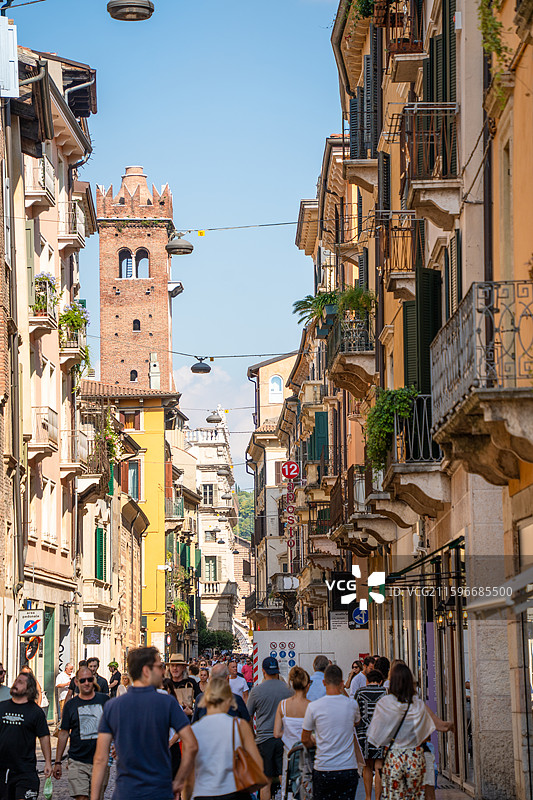 意大利维罗纳街景建筑图片素材