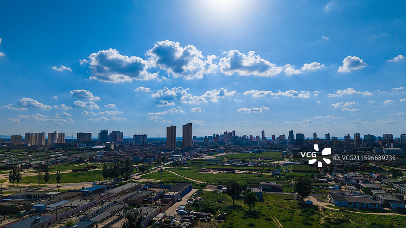 陕西区县城市商洛山阳县丹凤县城风光图片素材