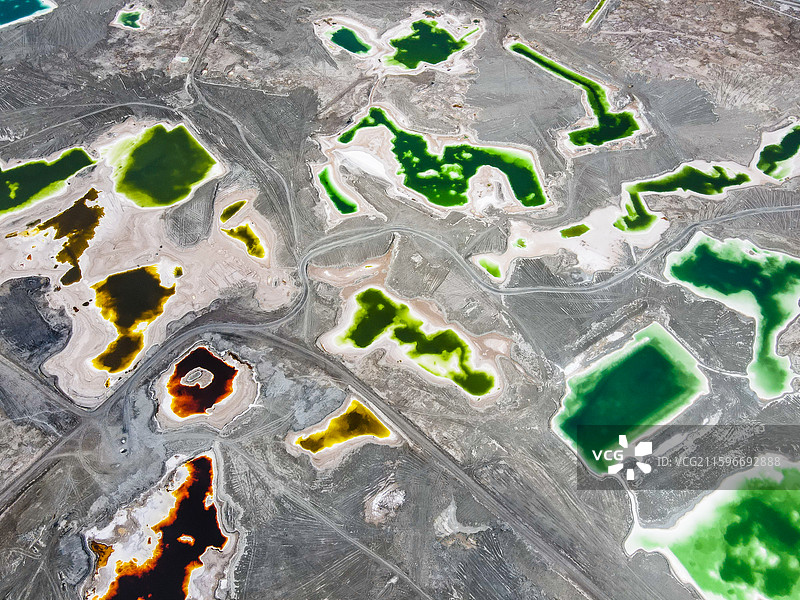 大柴旦翡翠湖图片素材