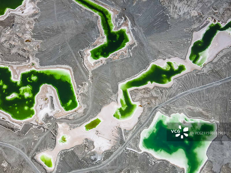 大柴旦翡翠湖图片素材