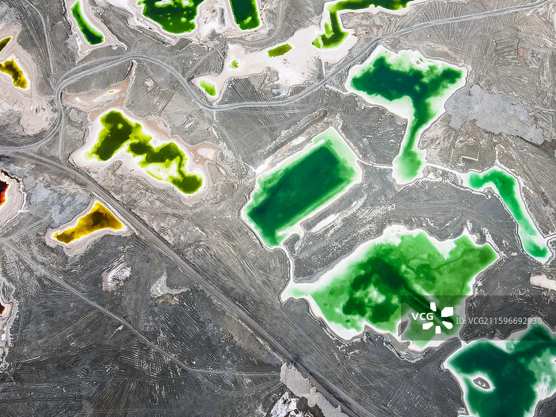 大柴旦翡翠湖图片素材