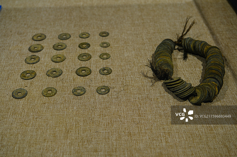 中国贵州遵义赤水市丙安古镇红一军团陈列馆藏品，战争遗留物图片素材